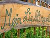 Holzschild mit der Aufschrift Mein Lieblingsplatz