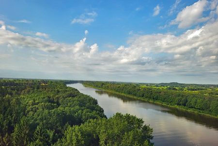 Der Nord-Ostsee-Kanal von der Eisenbahnbrücke Hochdonn aus