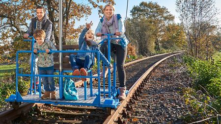 Cycle rail trolley