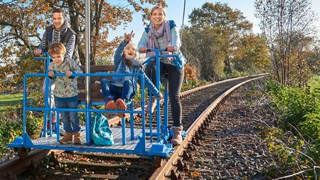 Cycle rail trolley